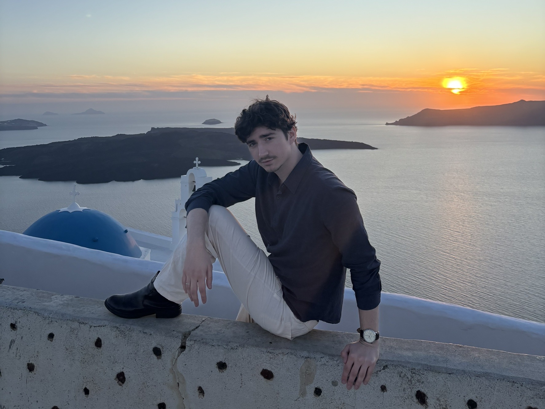 Greece photoshoot with watch